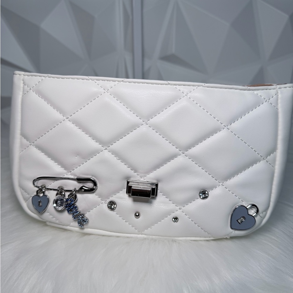 🤍Aldo White Crossbody Bag with Blue Embellishments - Picture 8 of 12